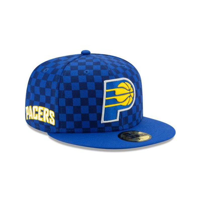 NBA Indiana Pacers 2019 Authentics City Series Alt 59Fifty Fitted (ANO1448) - Blue New Era Caps